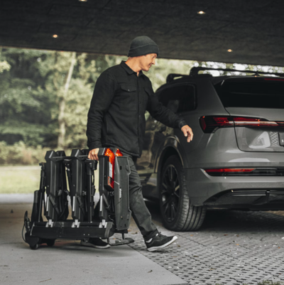 Thule Epos 3-bike foldable hitch platform bike rack