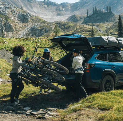 Thule Epos 3-bike foldable hitch platform bike rack