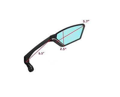 Scratch Resistant - Blue Lens Mirror - Right side